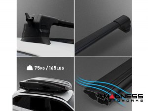 Alfa Romeo Tonale Roof Rack Cross Bars - for models w/ fix points - Black Alfa Romeo Tonale Roof Rack Cross Bars - for models w/ fix points - Black